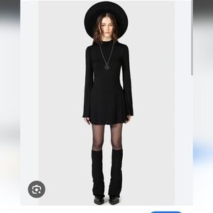 Killstar Black Long Sleeve Dress